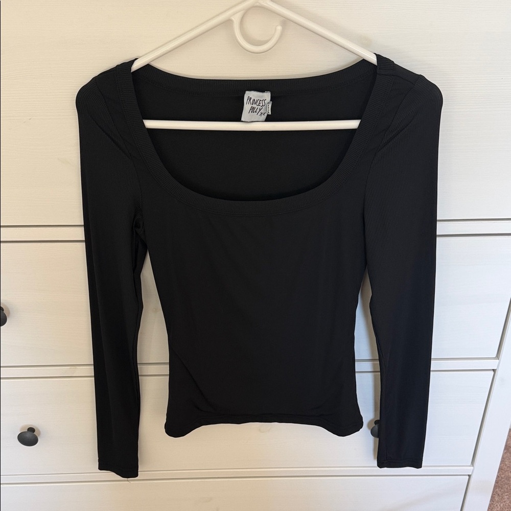 Princess Polly Arthie Long Sleeve Top Black